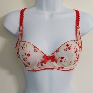 Adore me Heart See Through Bra Size 32 D